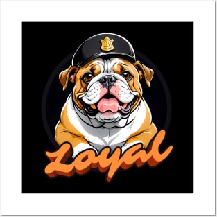 loyal bulldog Posters and Art